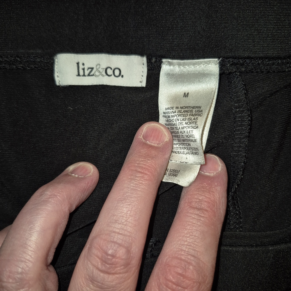 liz & co. Solid Black Women's Skirt